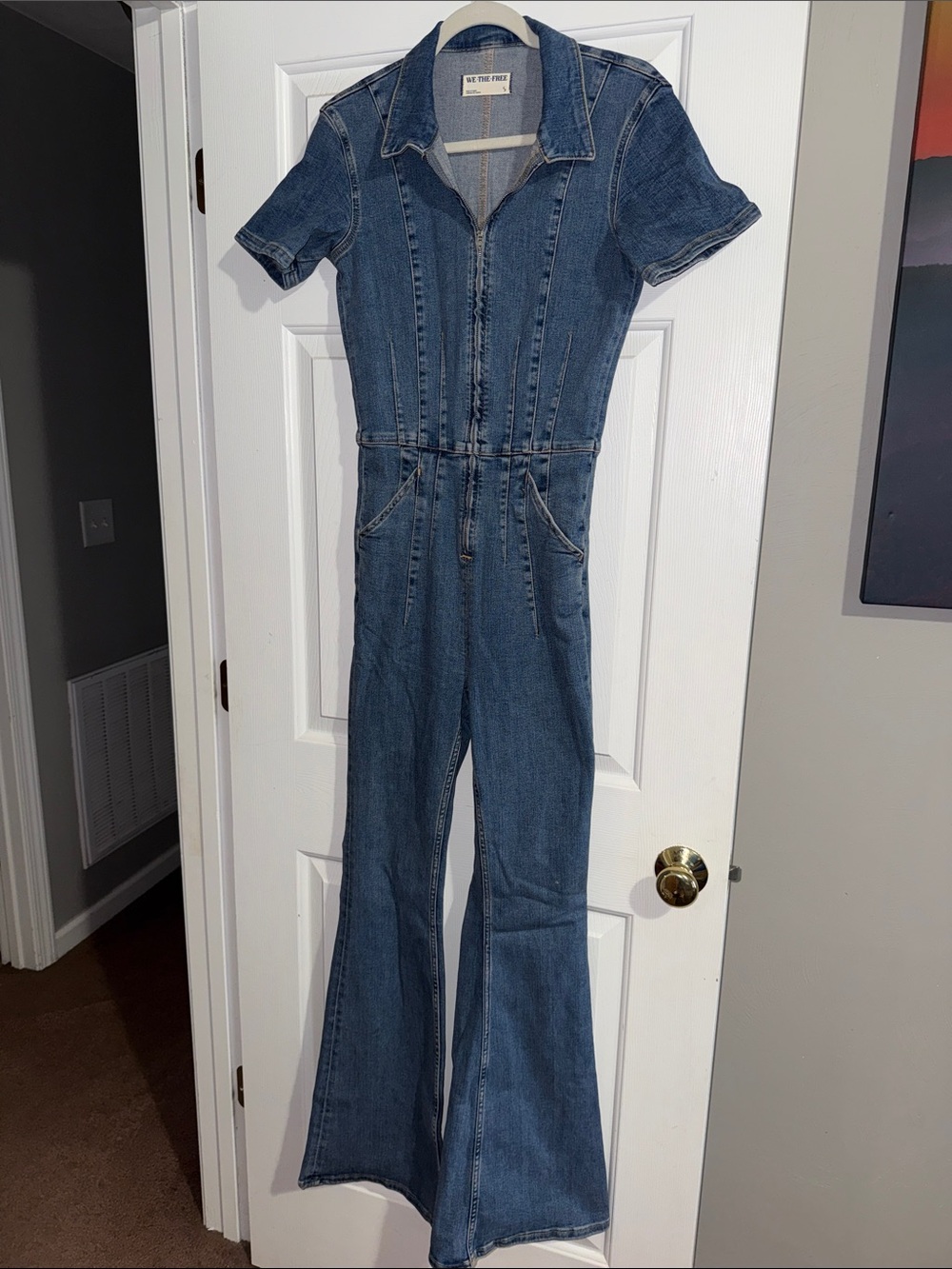 Free People We The Free Denim Jumpsuit